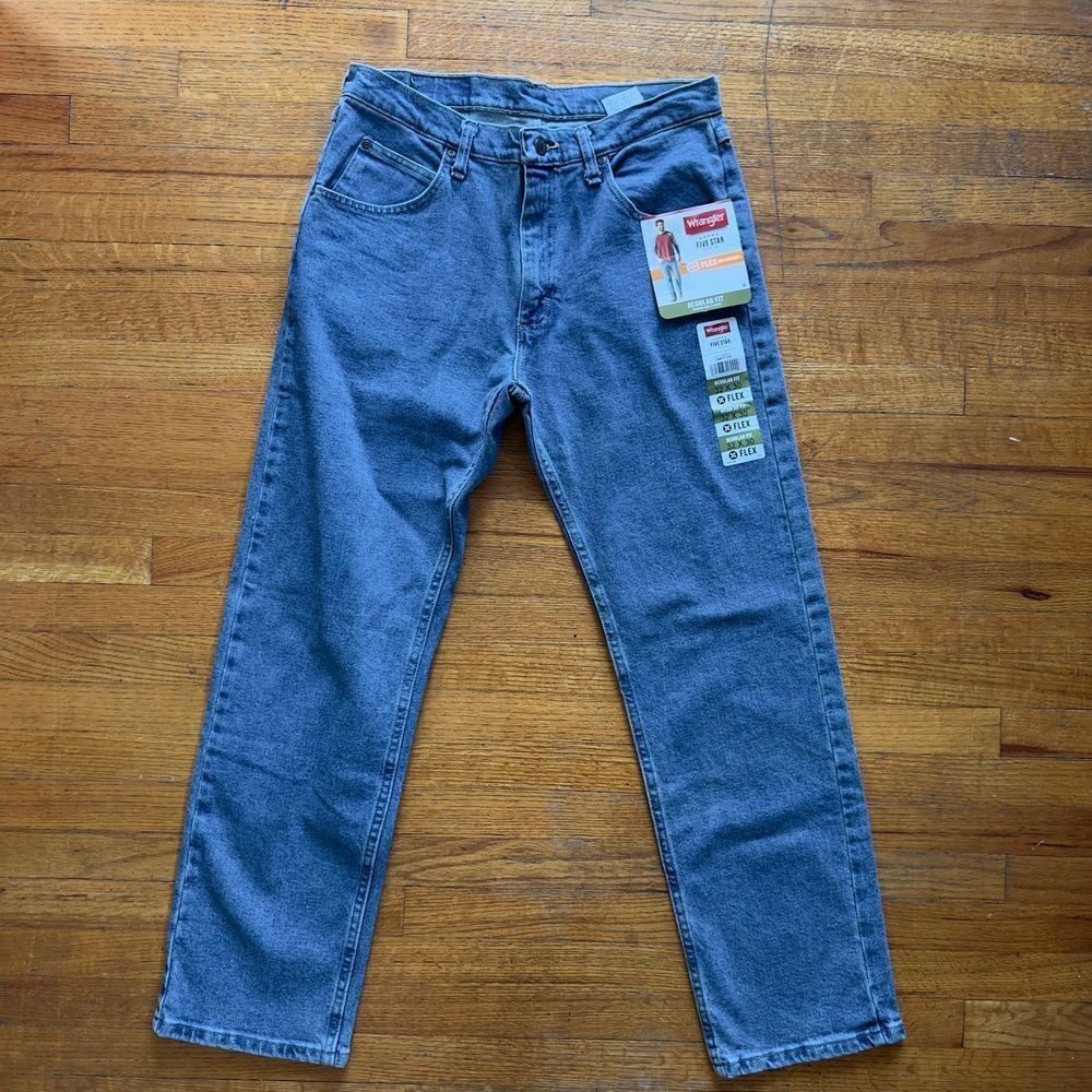New With‎ Tags Wrangler Five Star Regular Fit Flex Comfort Classic Denim W32 L30